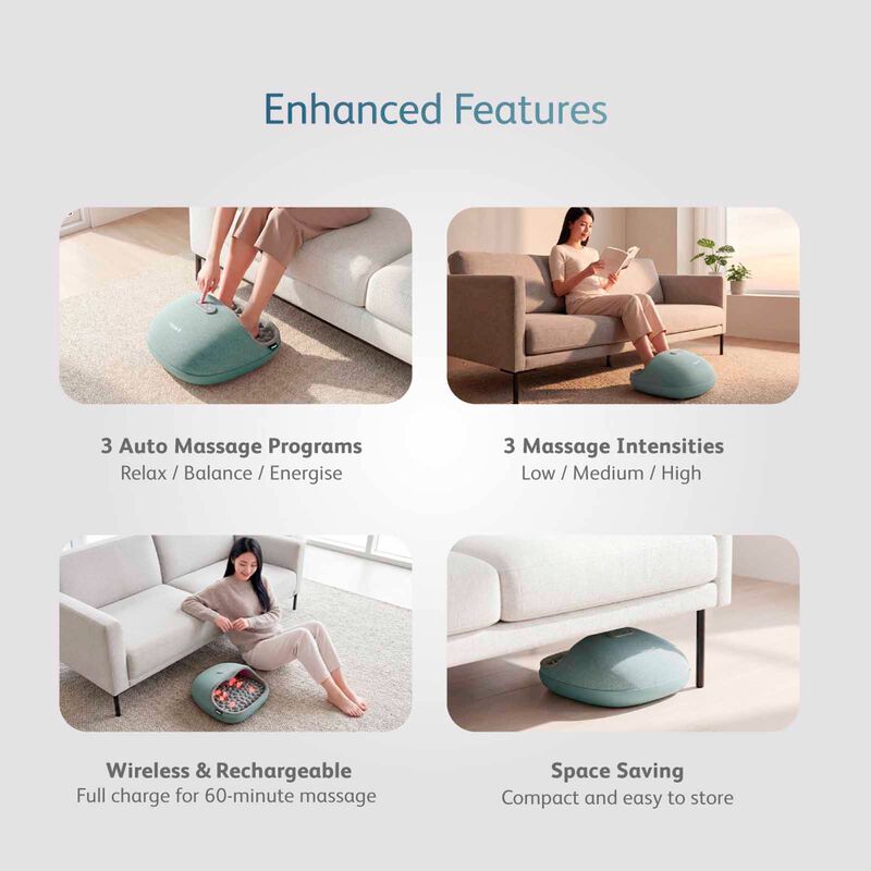 OSIM Upebble Foot Reflexology Massager + Uergoh Air Neck & Back Massage Pad OS-3261 + OS2262-image 4