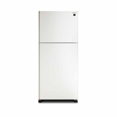 SHARP 2 Door Top Mount Fridge - Matte White (563l) SJ-PG55A-W