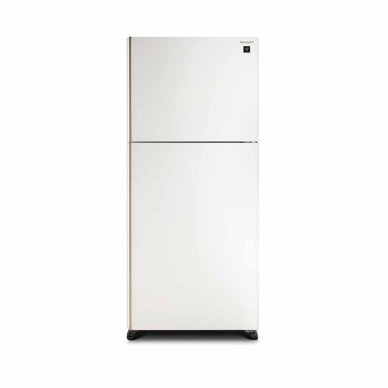 SHARP 2 Door Top Mount Fridge - Matte White (563l) SJ-PG55A-W-image 1