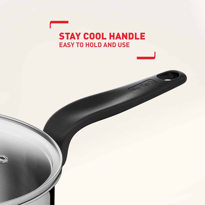 TEFAL Primary Stainless Steel Saucepan 16cm With Lid E30822-image 2