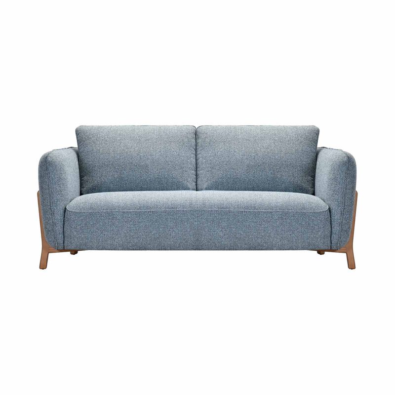 MUZE 3 Seater (fab) F20 Blue Fabric Sofa CORINNA-image 1