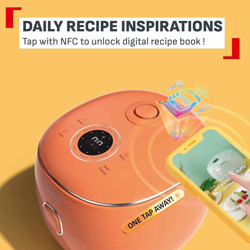 TEFAL Pop Fuzzy Logic Rice Cooker (0.7l) - Terracotta RK535T-image 11