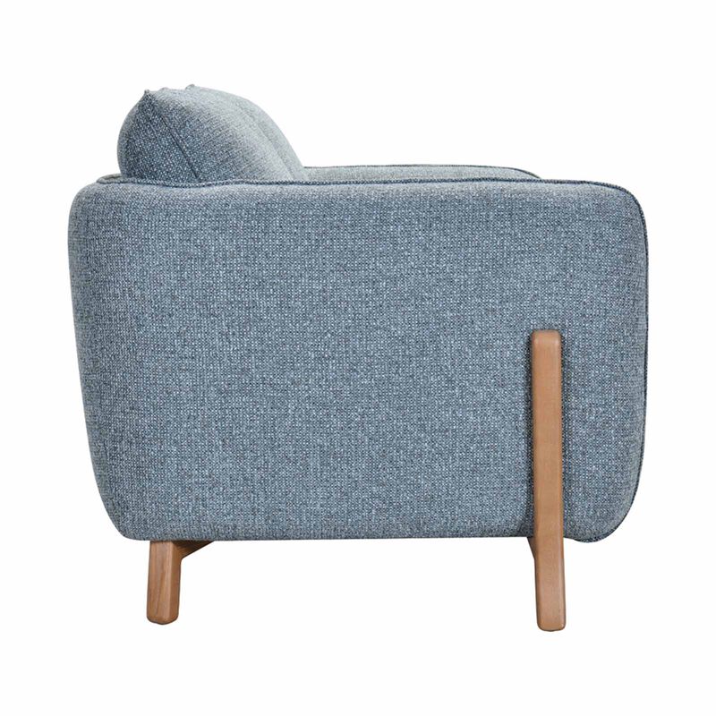 MUZE 3 Seater (fab) F20 Blue Fabric Sofa CORINNA-image 3
