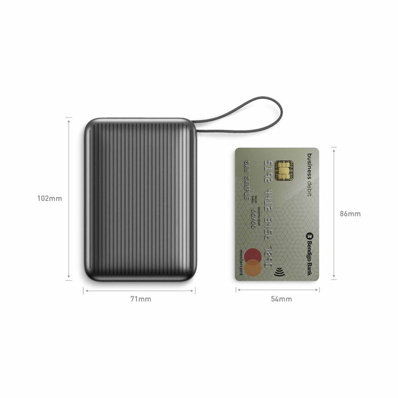 ENERGEA Integra Ultra 45, 20000mah Powerbank With Built In Usb-c Cable Pd45w - Gun INT-20K45-GUN-3C-image 2