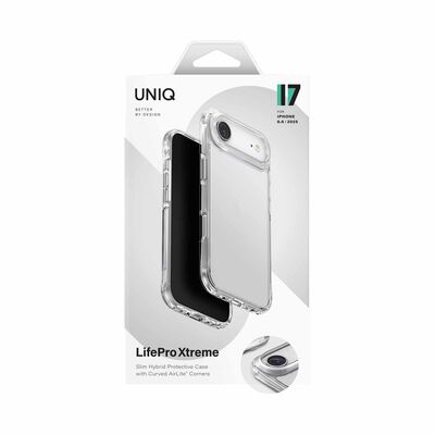 UNIQ Hybrid Iphone 17 Air (2025) 6.6 Lifepro Xtreme (af) - Crystal Clear UNIQ-IP6.6(2025)-LPRXCCLR