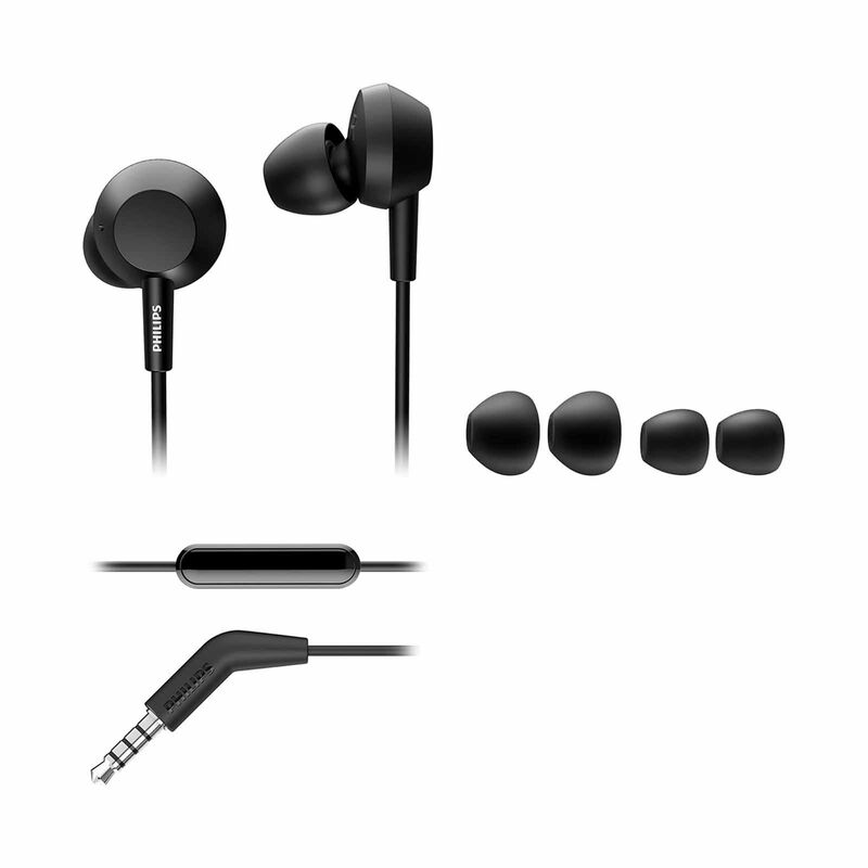 PHILIPS In-ear Headphones With Mic TAE4105BK/00-image 3