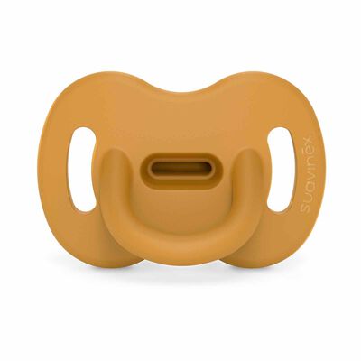 SUAVINEX All Silicone Soother With Sx Pro Physiological Teat 0-6m - Colour Essence Mustard (online) SMOOTHIE ULTRA LIGHT