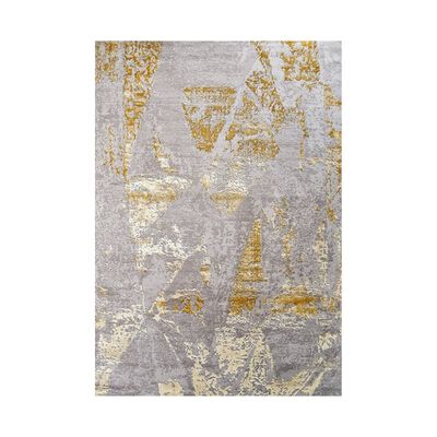 HERITAGE 80% Shrink Polyester + 20% Bright Polyester, 160x230cm MILANO (GREY GOLD)