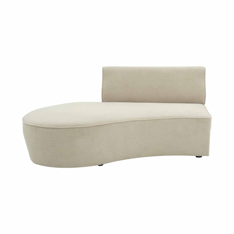 MUZE Right Chaise (fab) Taupe NIKKI-image 1