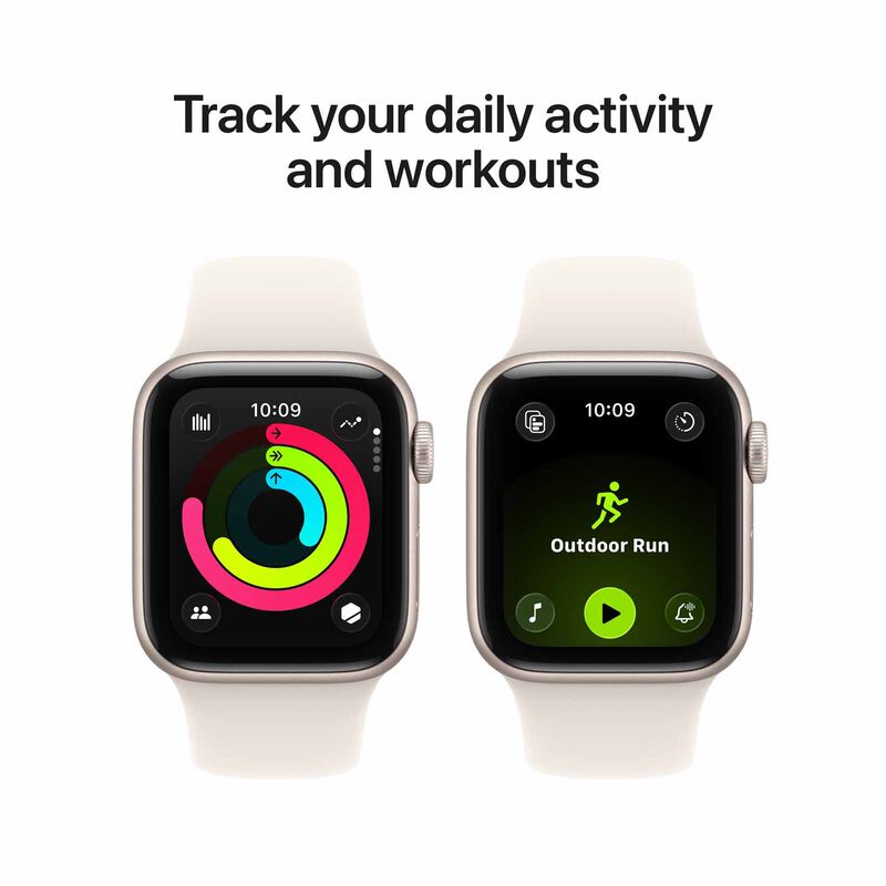APPLE Watch Se 3 Gps + Cellular 40mm Starlight Aluminium Case With Starlight Sport Band - S/m MEP64X/A-image 4
