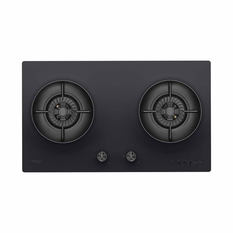FUJIOH (78cm) 2-burners Gas Hob (matt Glass) - Lpg (exclude Installation) FH-GS6820 FGBK LPG-image 1