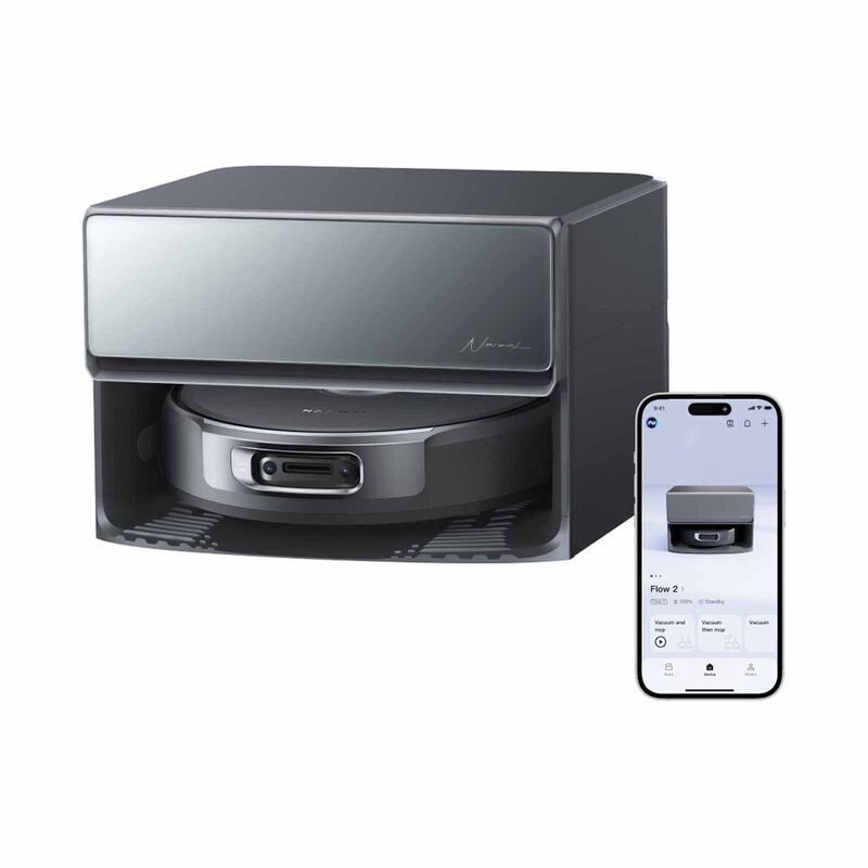 NARWAL Flow2 (compact Station) Robot Vacuum & Mop Black Finish Glass Top YJCC036 - COMPACT STATION-image 2