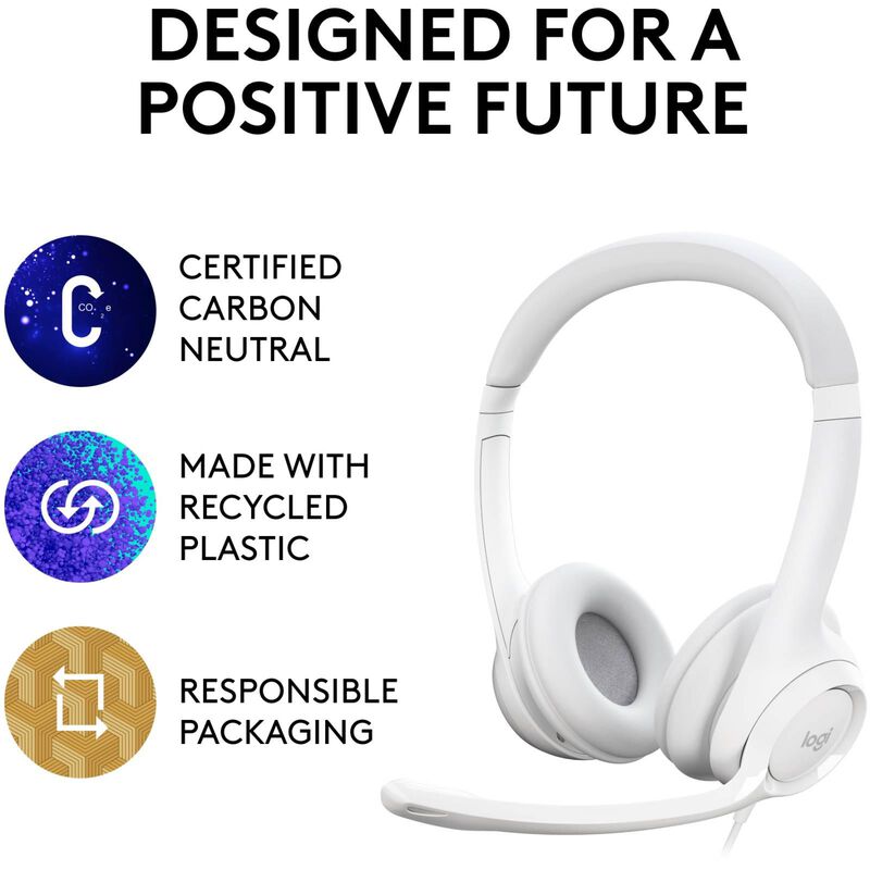 LOGITECH H390 Usb Stereo Headset Off-white (2y) 981-001287-image 9