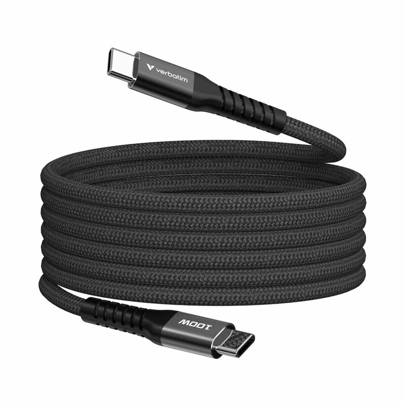VERBATIM Sync & Charge Usb-c To Usb-c 100w Magnetic 120cm - Black VM31863-image 5