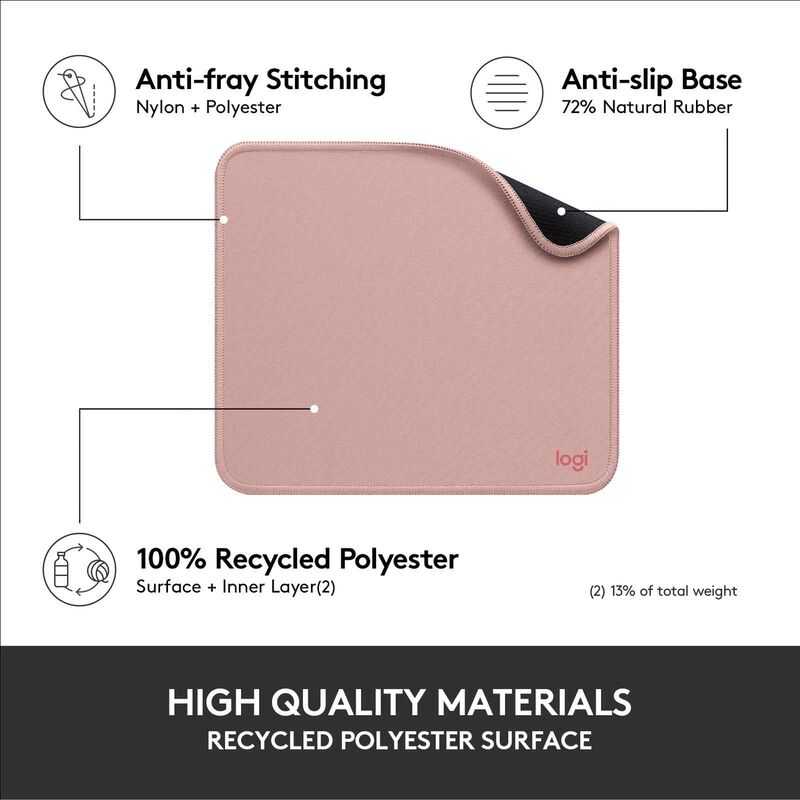 LOGITECH Mouse Pad Studio Series - Darker Rose 956-000033-image 4