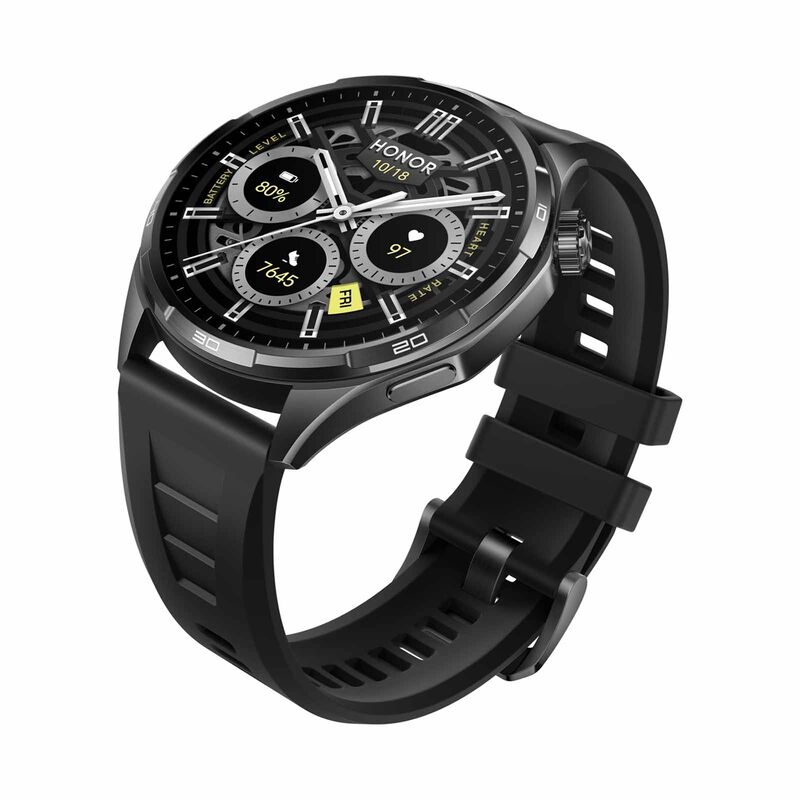 HONOR Watch 6 Std Bt 32mb+4gb Global Ver (shadow Black With Black Fluoroelastomer Strap) ROM-B09-image 4