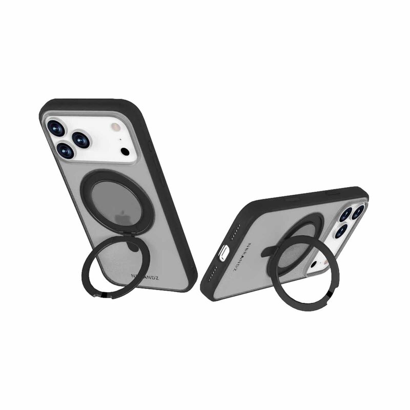N.BRANDZ Mag360 Touch 360 Rotation Protective Case For Iphone 17 Pro Max-mattblack N-MAG360-IP17PM-MB-image 4