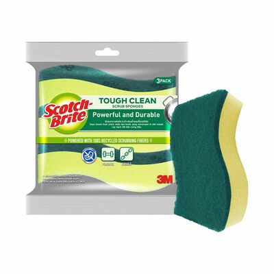 3M SCOTCHB S/b 2in1 Anti-bac Scrub Sponge 3pc 213