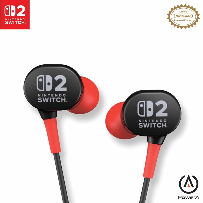 POWERA Nsw2 Wired Earbuds Black NSHS0531-01-image 1