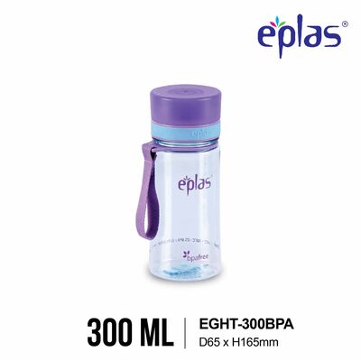 EPLAS Eplas Eght-300bpa (300ml) Clear Bottles - Purple EGHT-300 - PURPLE
