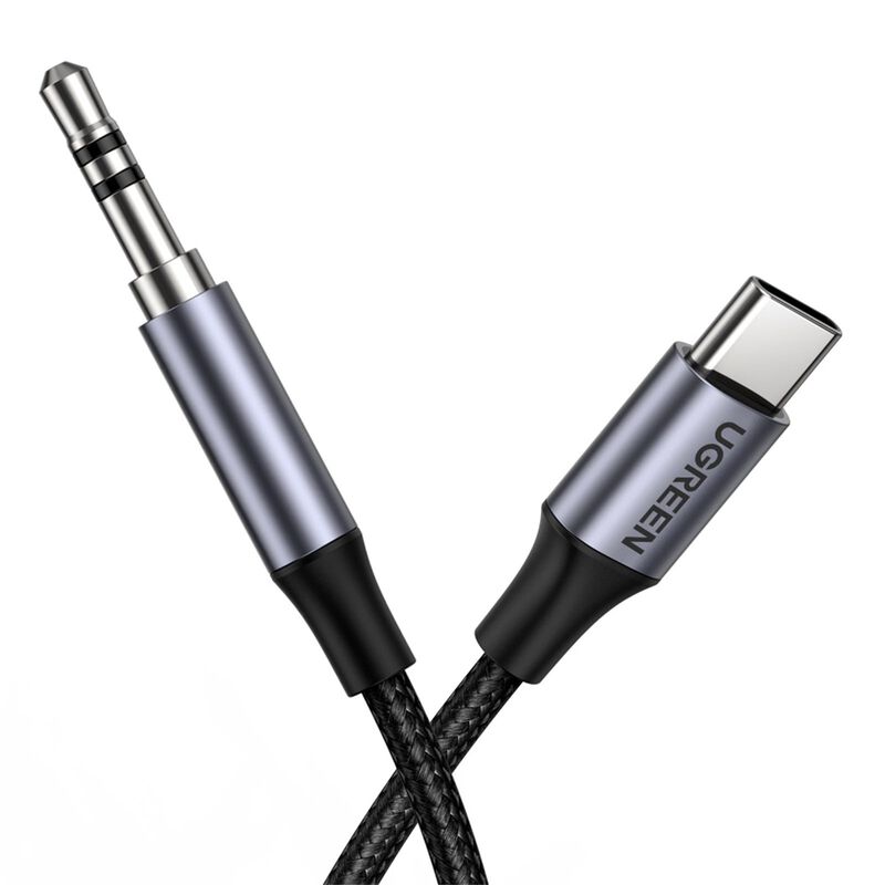 UGREEN Round Usb-c Audio Cable 3.5mm M/m Aluminum Shell 1m (deep Gray) 30633-image 2