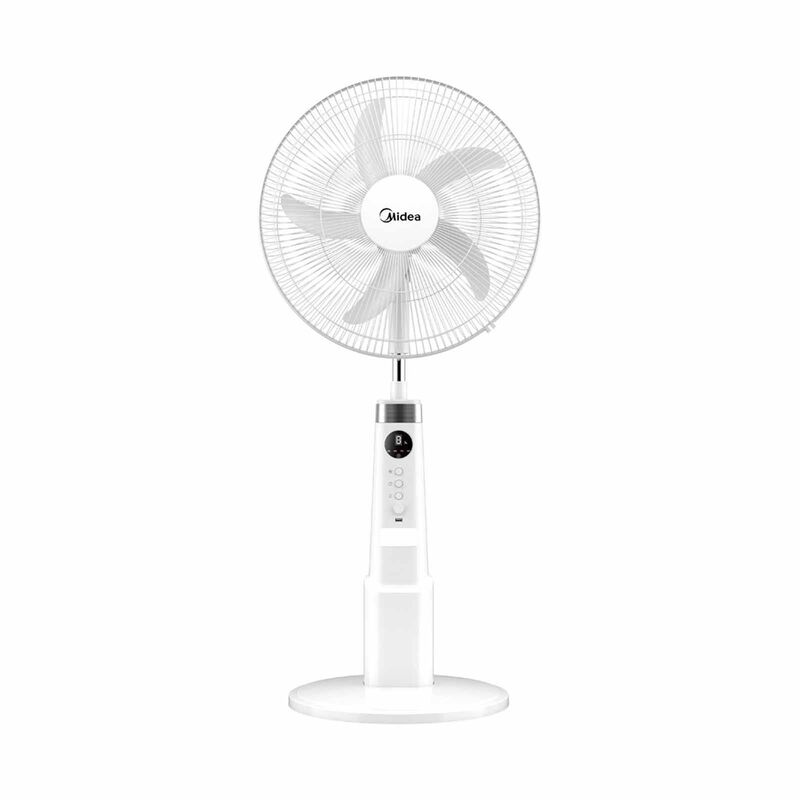 MIDEA 18 In Dc Rechargeable Fan MFS180ROAPWH-image 1