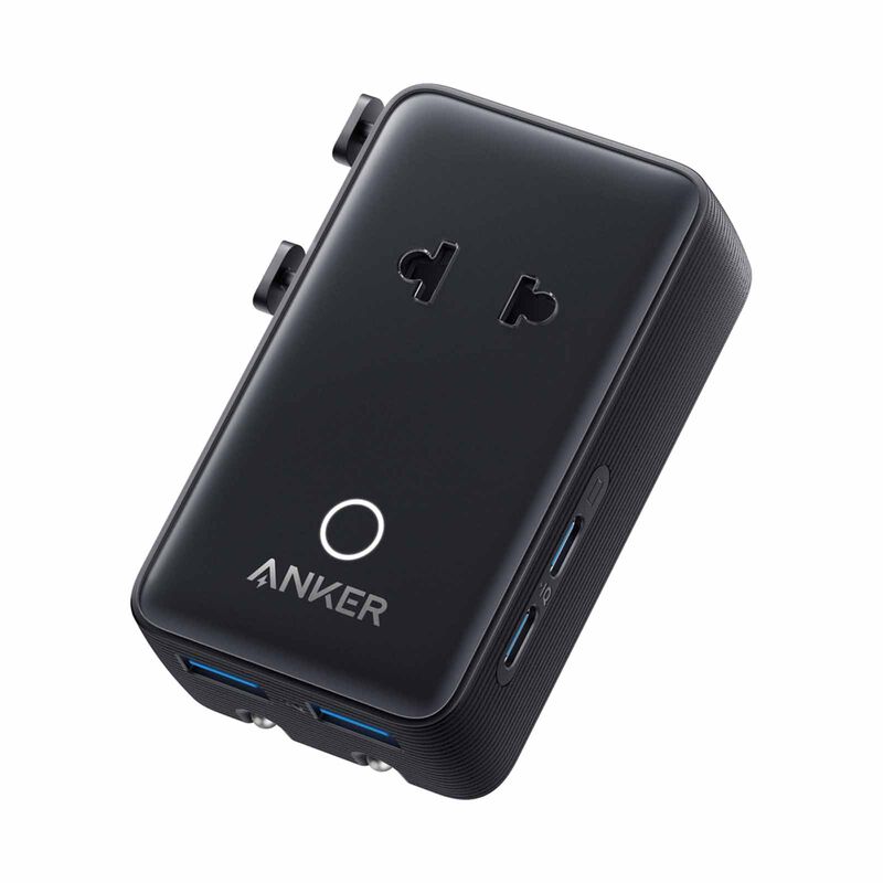 ANKER Nano 5-in-1 Travel Adapter 20w 2c+2a Travel Charger A9215 - Black A9215H11-image 1