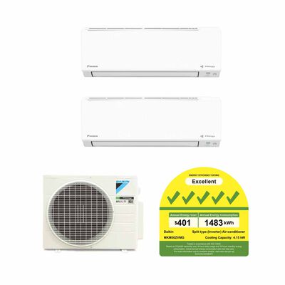 DAIKIN Daikin 5kwh Condenser Ismile Eco+ Series System 2 (9000btu X 1, 12000btu X 1) MKM50ZVMG+CTKM25ZVMG/CTKM35ZVMG