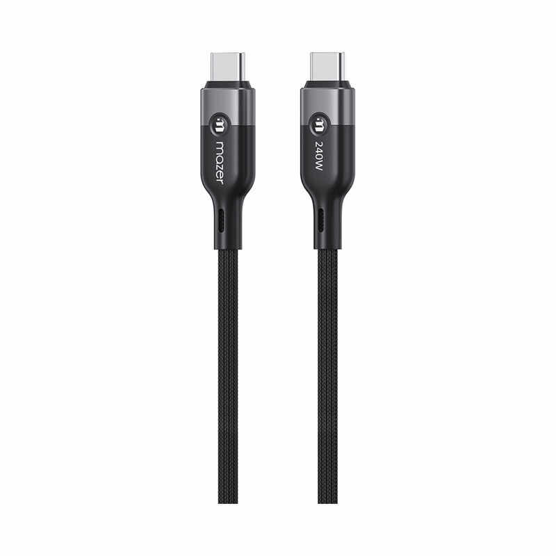 MAZER Infinitelink Cobra2 Magnetic 2.5m/240w Fast Charging Cable-blackgrey M-COBRA21-BG-image 6