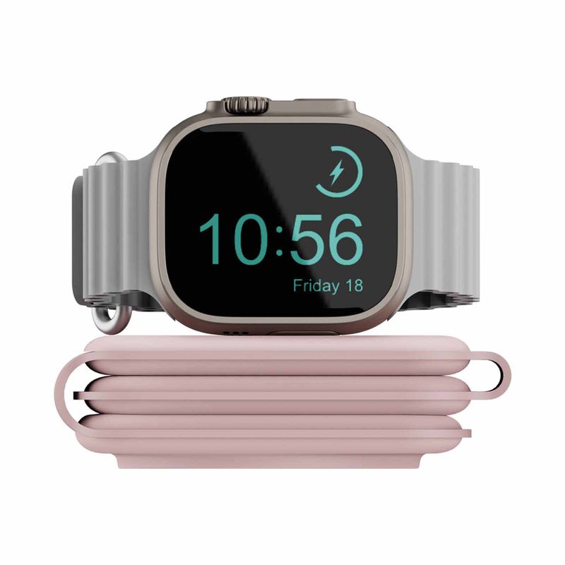 BAZIC Gomag Trio Plus, 3in1 Elevated Foldable Magnetic Wireless Charger 15w Iphone/watch/airpods - Pink GM-TRIOPLUS-PNK-image 2