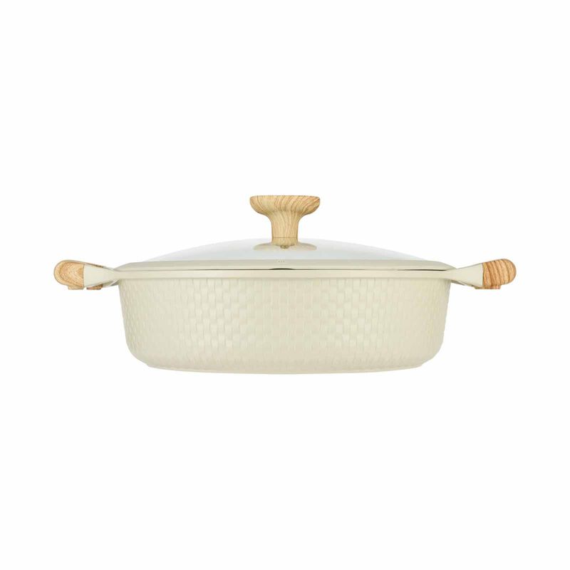 RESTO Shallow Pot With Lid 28inch - Beige 93806-image 4