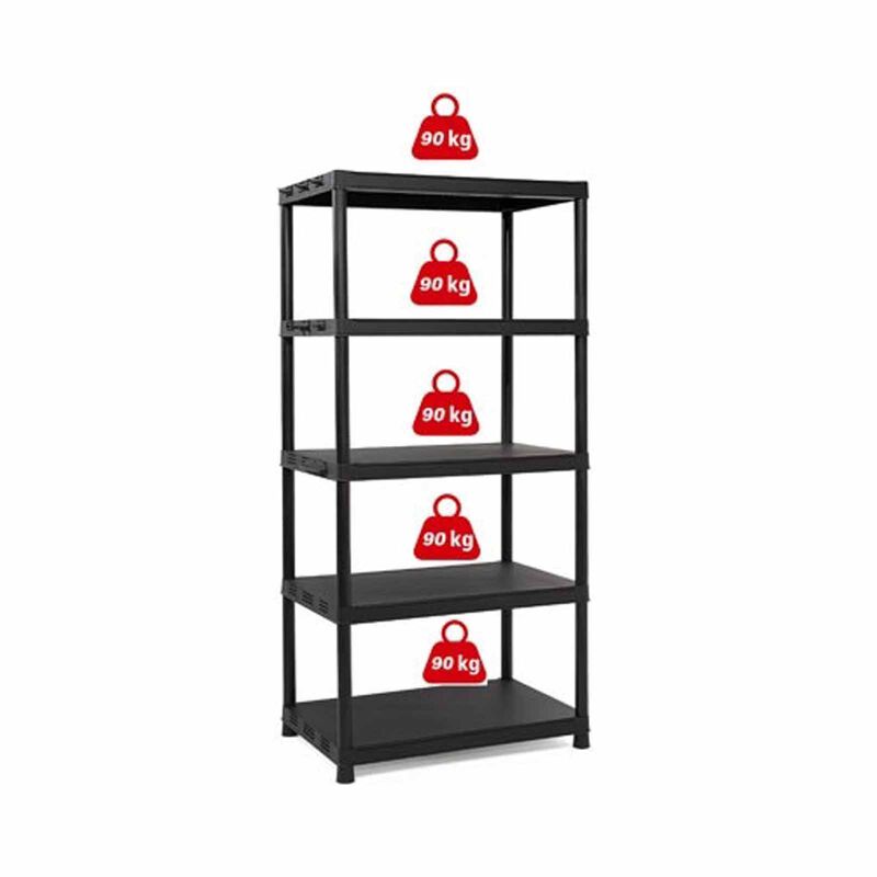 KETER Shelf Plus Xl / 5 Plastic Shelving With Tools Holder (exclude Installation) D-KS-20-9505-image 5