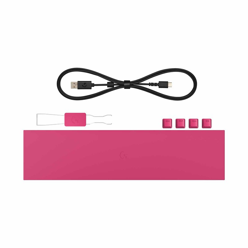 LOGITECH G Pro X2 Rapid Keyboard Analog Swt Pink 920-014114-image 5