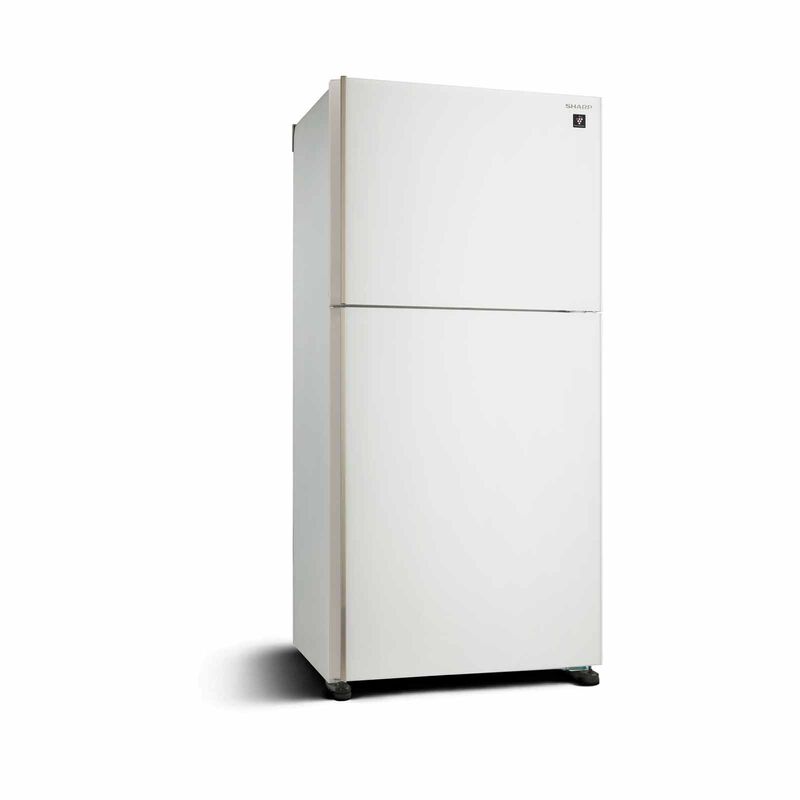 SHARP 2 Door Top Mount Fridge - Matte White (563l) SJ-PG55A-W-image 2