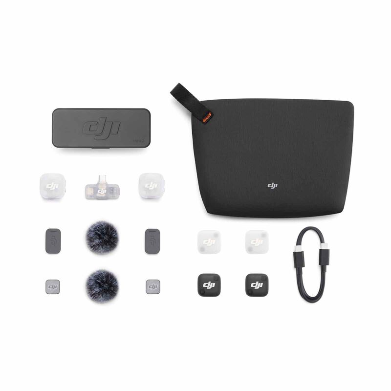 DJI Mic Mini 2 (2 Tx + 1 Mobile Rx + Charging Case) MIC MINI 2 (2 TX + 1 MOBILE RX + CHARGING CASE)-image 1