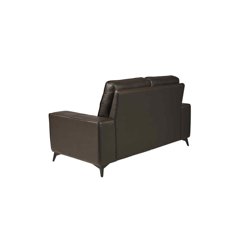 SOLOTTI 2 Seater (hl) Dk Brown Half Leather Sofa EMMALINE-image 4