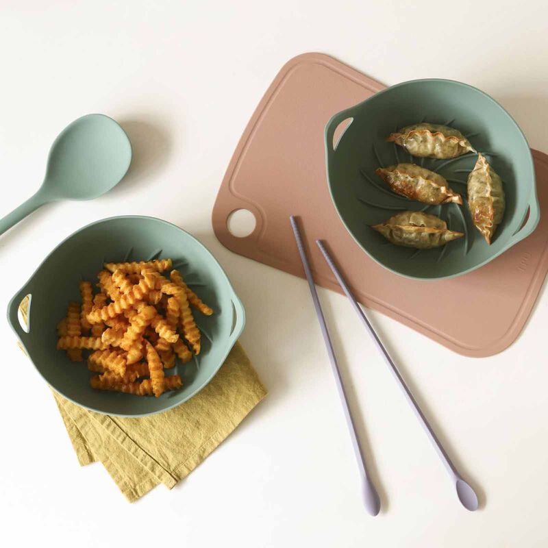 DAILYLIKE Bonbon Silicone Airfryer Bowl Green-image 6