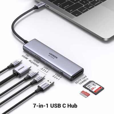 UGREEN Cm511 6-in-1 Usb-c Hub (hdmi @ 4k60hz) 35999
