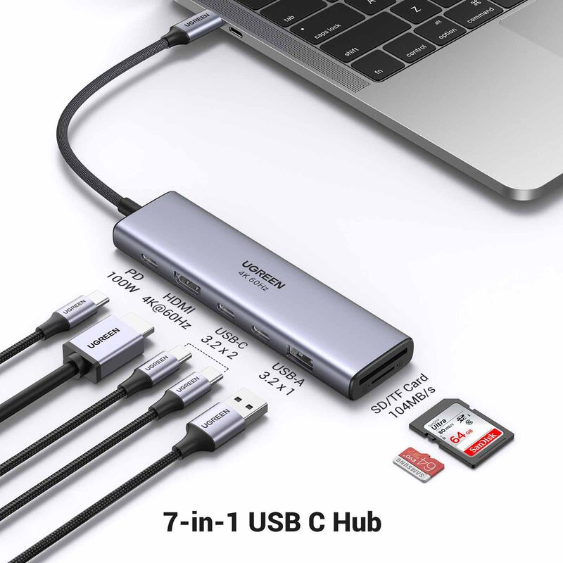 UGREEN Cm511 6-in-1 Usb-c Hub (hdmi @ 4k60hz) 35999-image 1