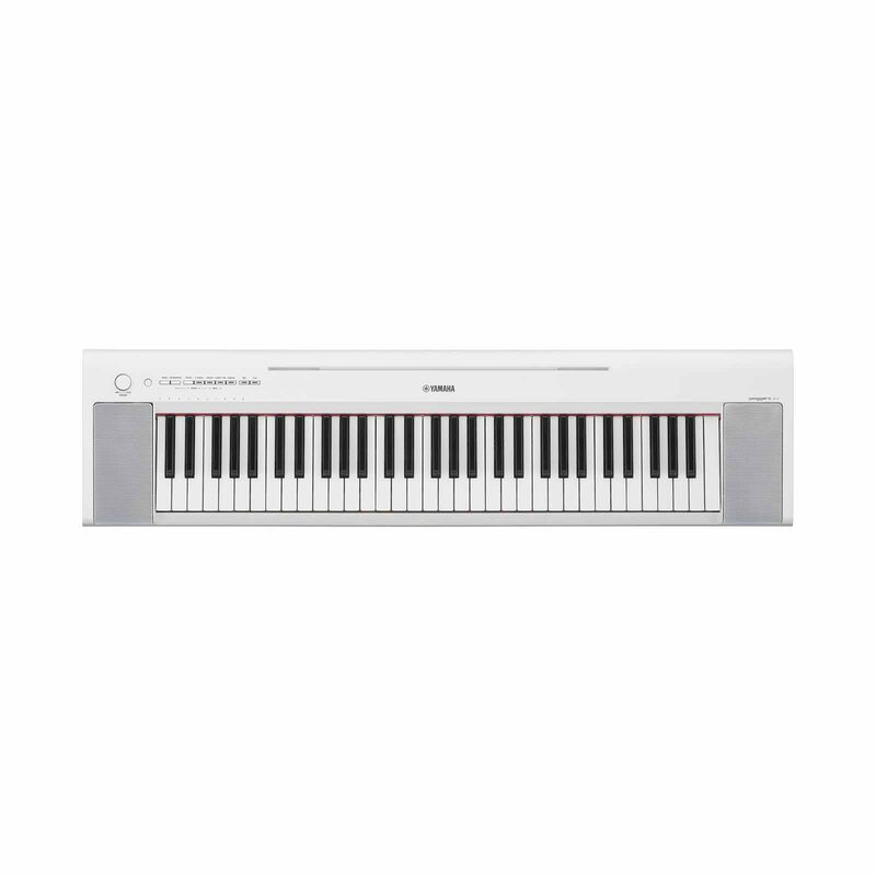 YAMAHA Portable Keyboard With Adaptor Pa-130b - White NP-15WH/PA-image 1