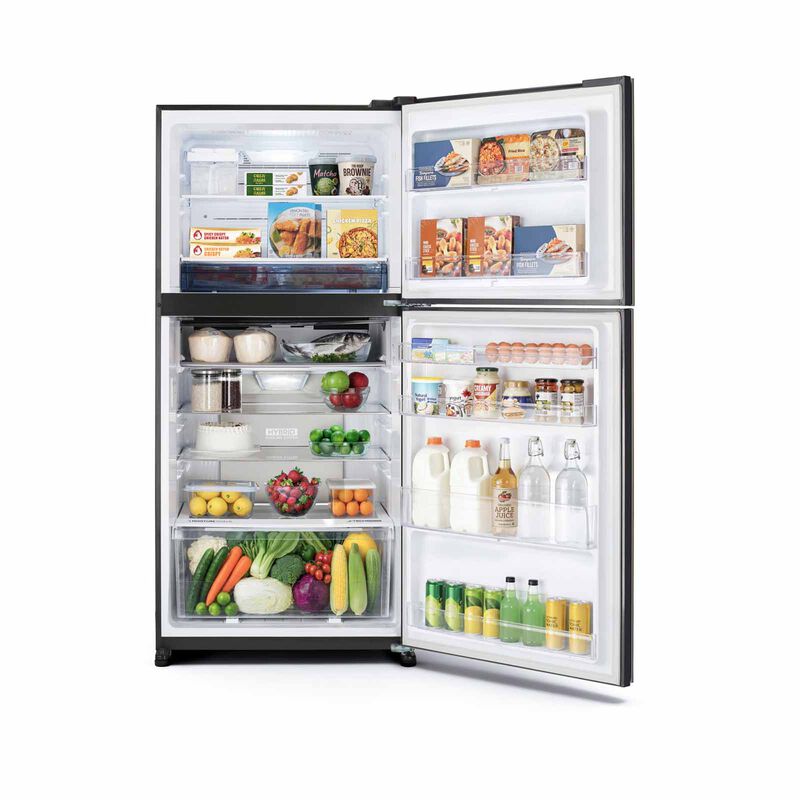 SHARP 2 Door Top Mount Fridge - Slate (563l) SJ-PG55A-G-image 4