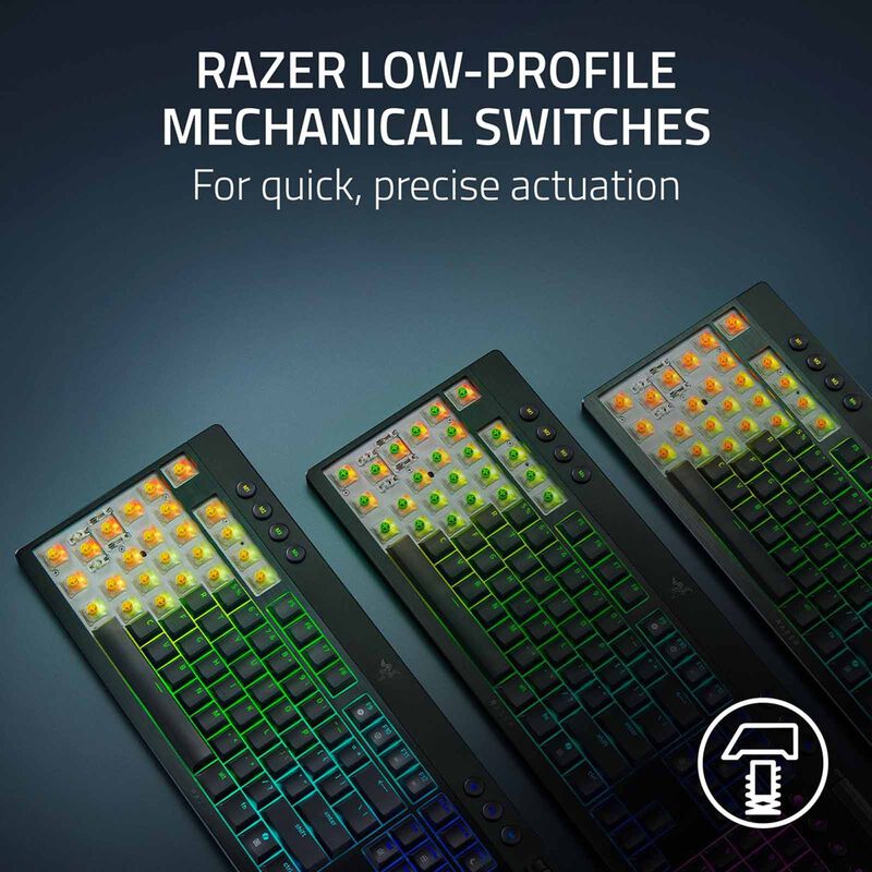 RAZER Blackwidow V4 Low-profile Tenkeyless Hyperspeed (yellow Linear Switch) - Us Layout - Frml RZ03-05450100-R3M1-image 5