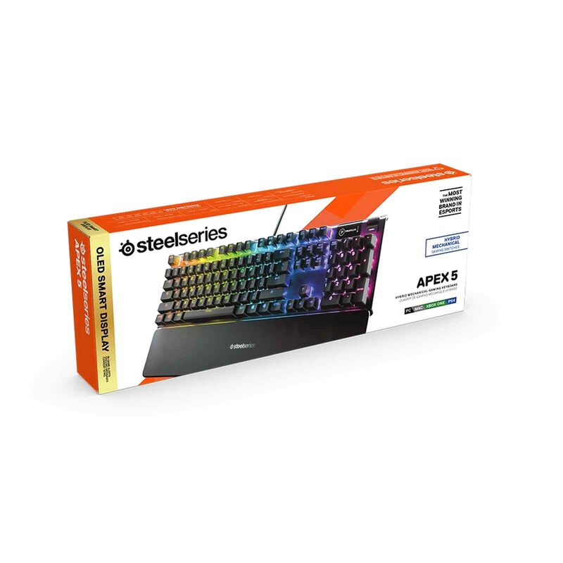 STEELSERIE Us Gaming Keyboard Hybrid Blue Switch APEX 5 RGB-image 6