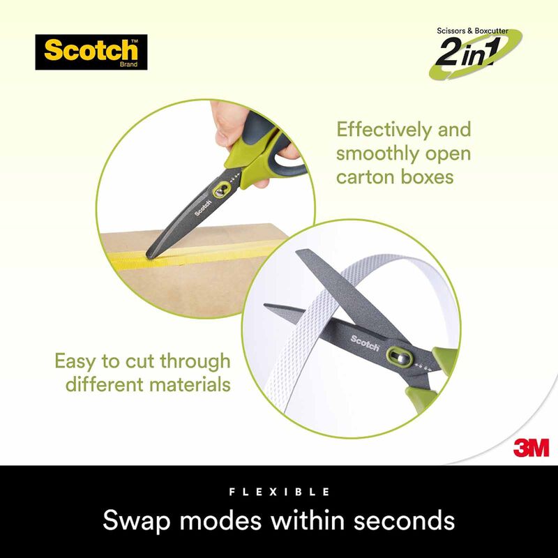 3M SCOTCH Scotch Non-stick Unboxing Scissors 7inch, 1487ns 1487NS-image 3