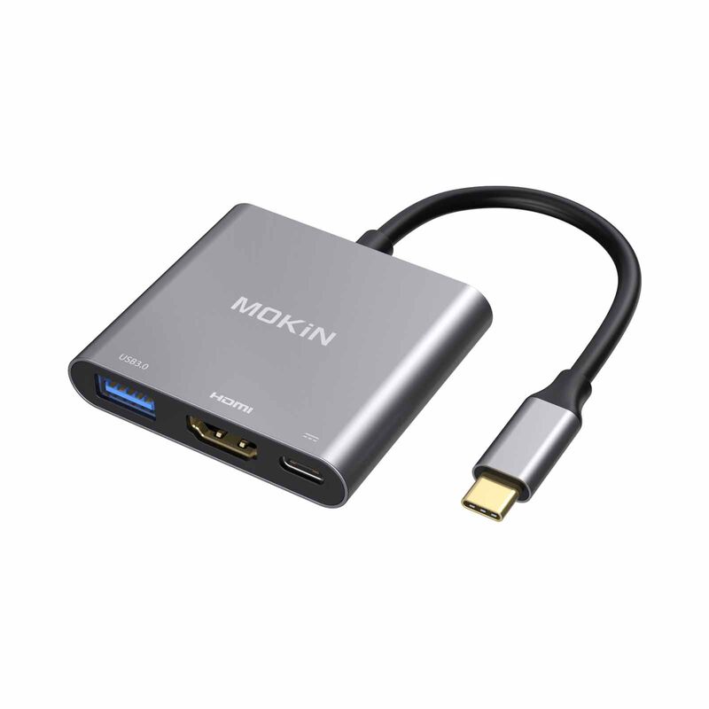MOKIN 3 In 1 Multiport Usb-c To Hdmi+usb3.0+pd Charging Hub MK-MOUC1901-image 1