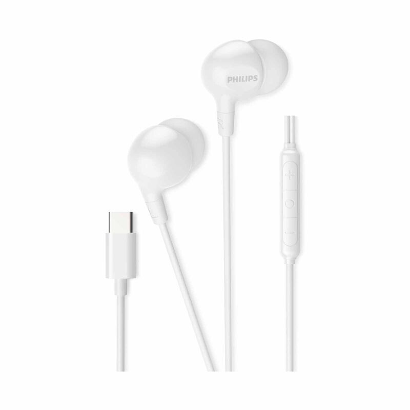 PHILIPS Wired In-ear, 1.2m, 10mm Neodymium Driver, Built-in Mic, Play/pause Button TAE2100WT/97-image 1