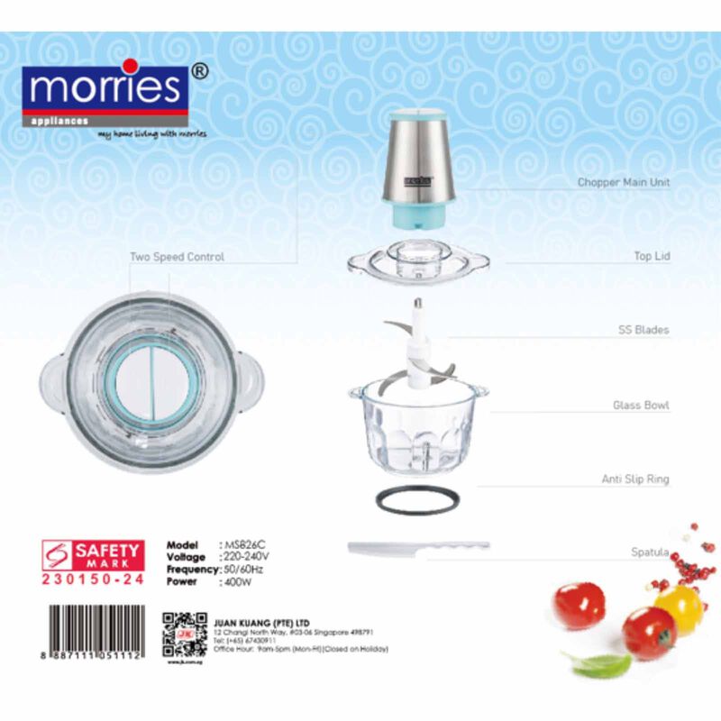 MORRIES Glass Chopper (2.0l) MS-826C-image 6