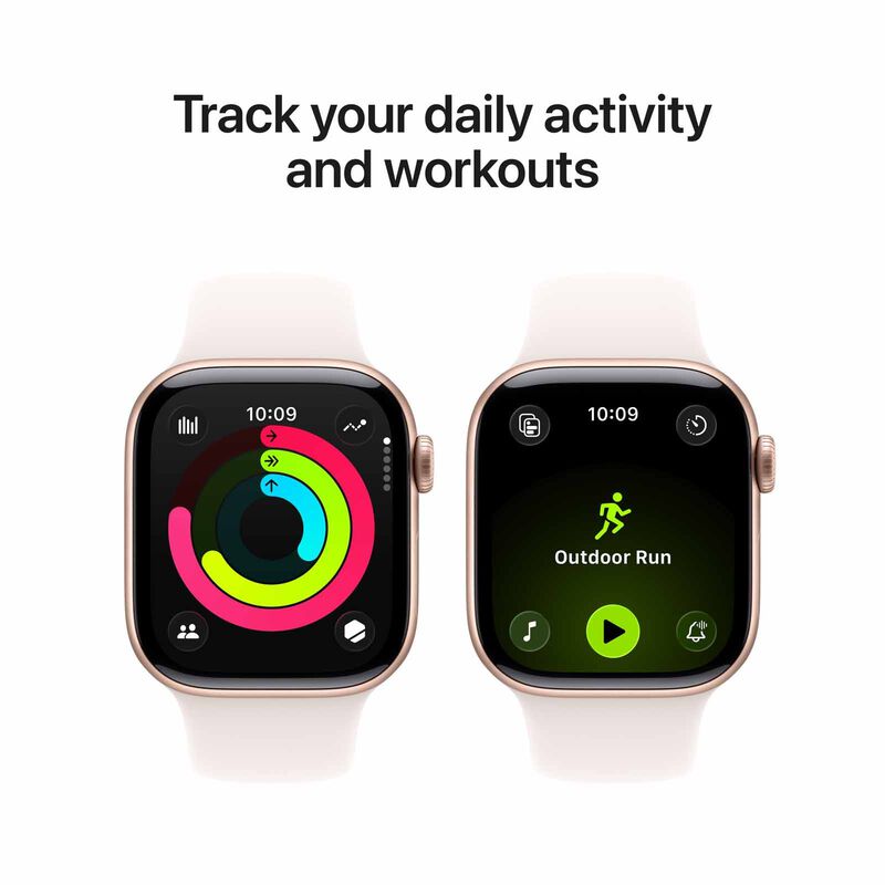 APPLE Watch Series 11 Gps 42mm Rose Gold Aluminium Case With Light Blush Sport Band - M/l MEU44X/A-image 4
