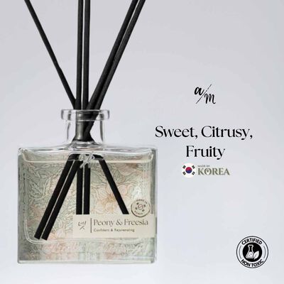 AROMA MATT Peony & Freesia Reed Diffuser 8.45 Fl.oz (250ml) BOTTLE250-PEONY FREESIA