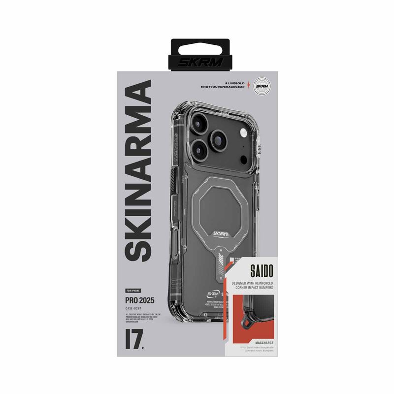 SKINARMA Iphone 17 Pro (2025) 6.3" Saido (mag-charge) SK-2025IPP6.3-SDOMS-GRA-image 1